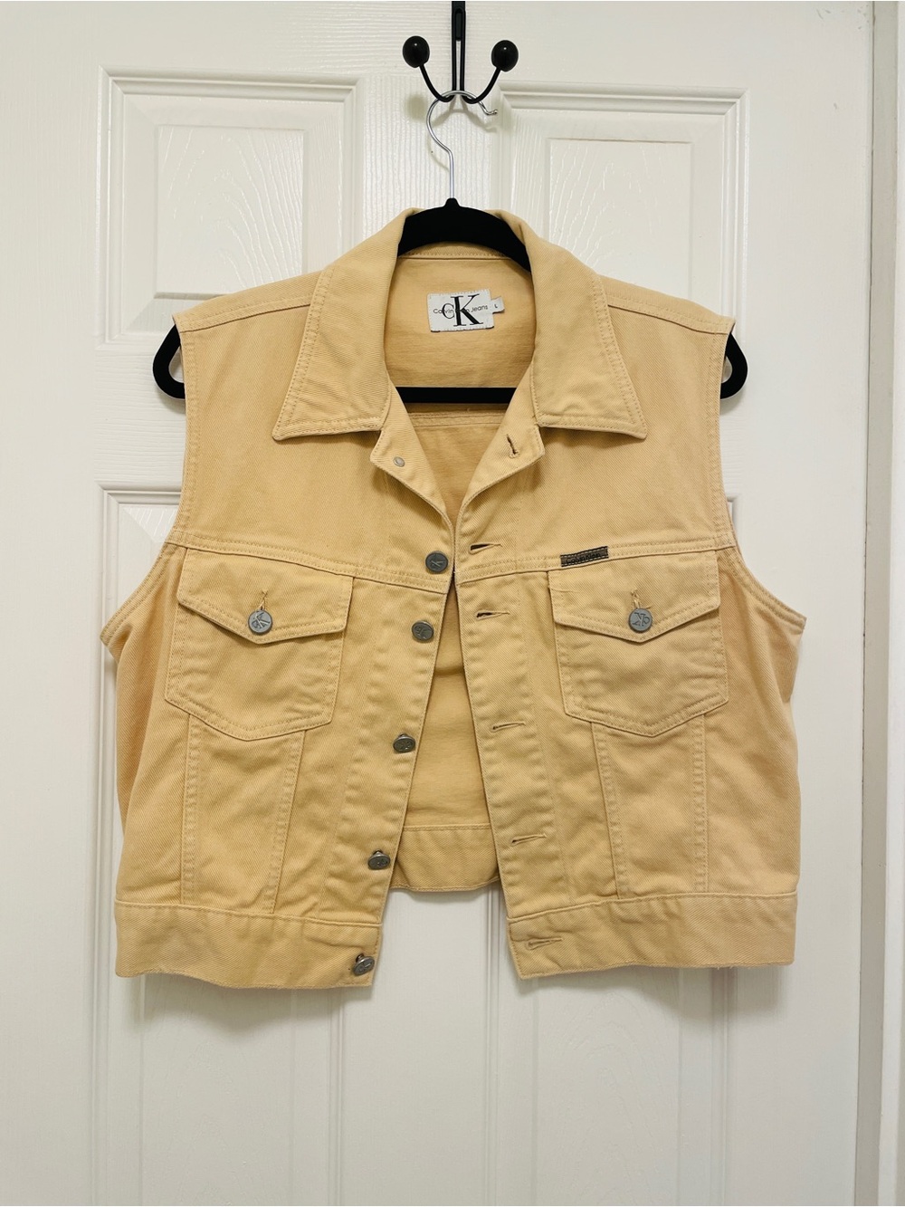 Calvin Klein Denim Jean Vest - Women's Sleeveless Jacket
